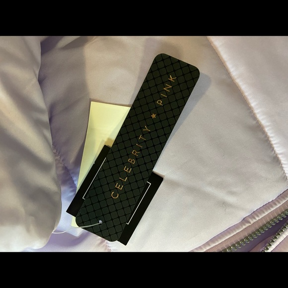 Celebrity Pink Puffer BLACK Jacket CB99794S - Picture 8 of 9